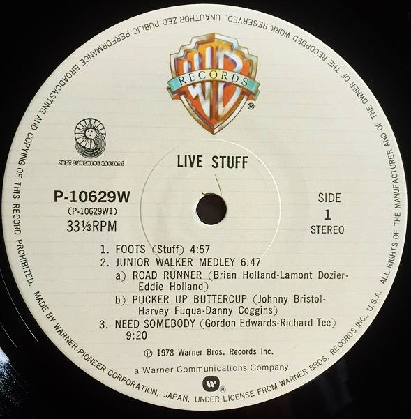 Stuff (2) : Live Stuff (LP, Album)