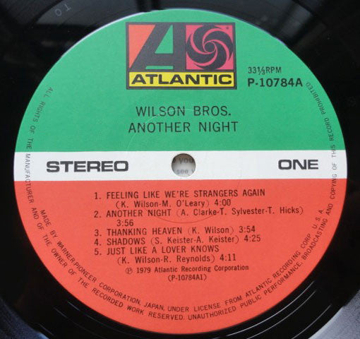 Wilson Bros. : Another Night (LP, Album)