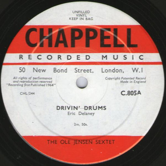 The Ole Jensen Sextet : Drivin' Drums (10")