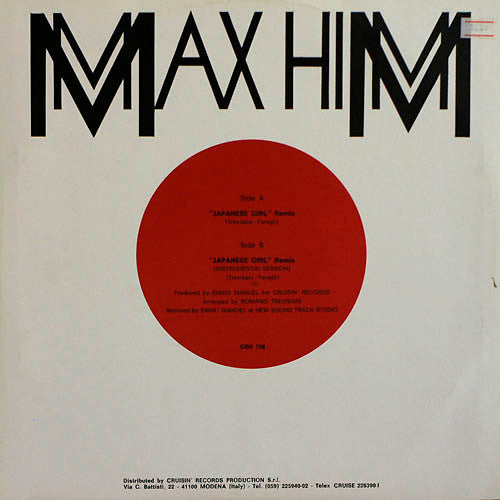 Max-Him : Japanese Girl (Remix) (12")