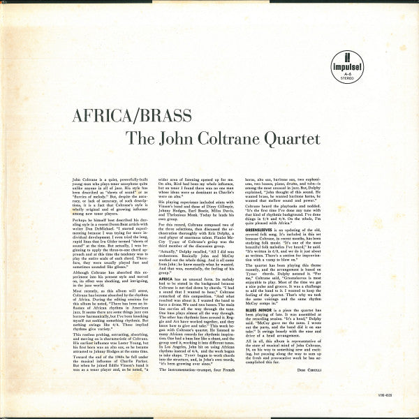 The John Coltrane Quartet : Africa / Brass (LP, Album, RE, Gat)