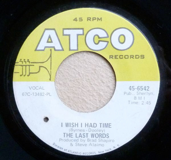 The Last Words (2) : I Wish I Had Time (7", Single)