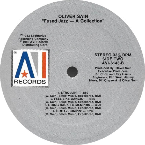 Oliver Sain : Fused Jazz - A Collection (LP, Comp)