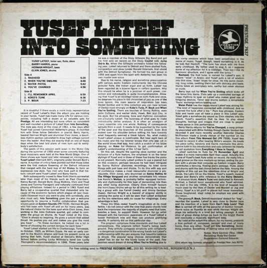 Yusef Lateef : Into Something (LP, Album, RE)