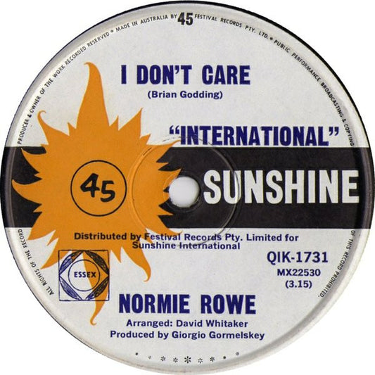 Normie Rowe : Going Home (7", Single)