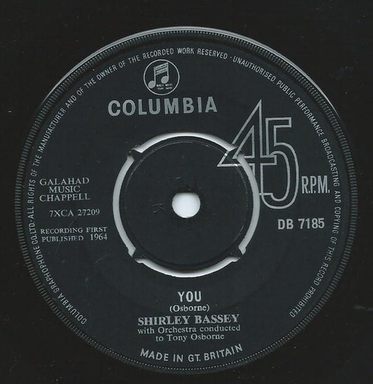 Shirley Bassey : My Special Dream (7")