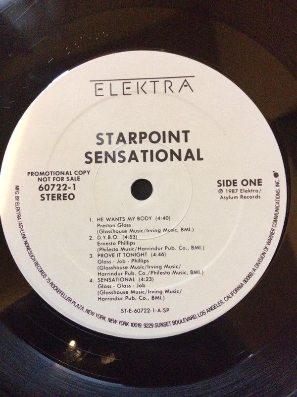 Starpoint : Sensational (LP, Album, Promo)