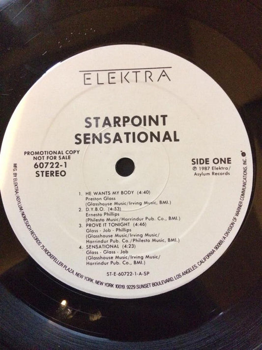 Starpoint : Sensational (LP, Album, Promo)