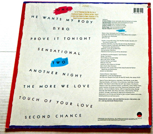 Starpoint : Sensational (LP, Album, Promo)
