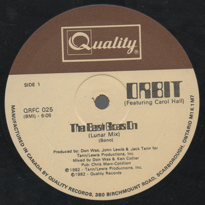 Orbit (3) Featuring Carol Hall : The Beat Goes On (12")