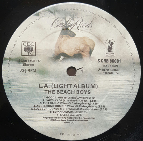 The Beach Boys : L.A. (Light Album) (LP, Album)