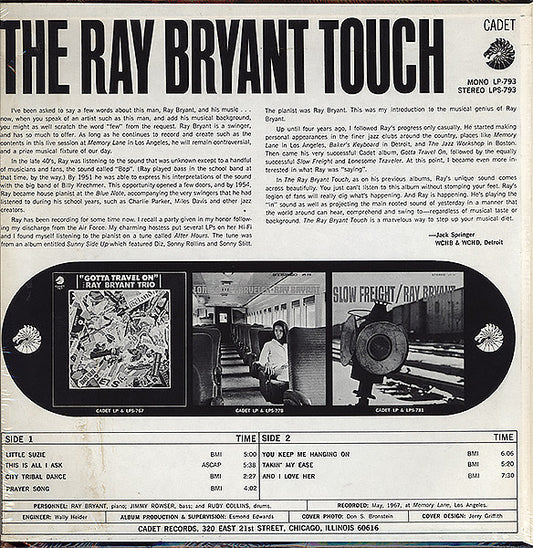 Ray Bryant : The Ray Bryant Touch (LP, Album)