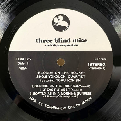 Shoji Yokouchi Quartet Featuring Toru Konishi : Blonde On The Rocks (LP, Album)