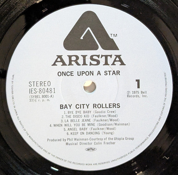 Bay City Rollers : Once Upon A Star (LP, Album)