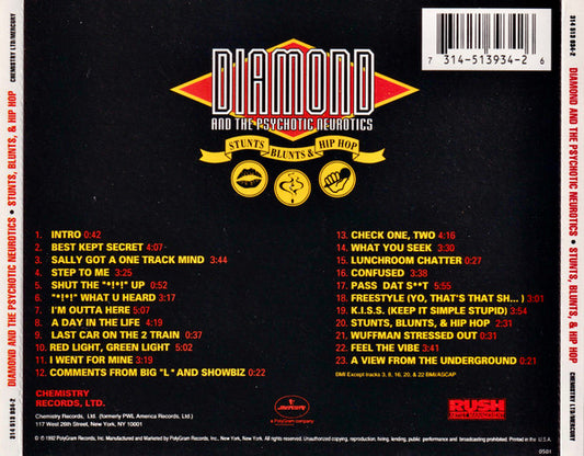 Diamond* And The Psychotic Neurotics : Stunts, Blunts, & Hip Hop (CD, Album)