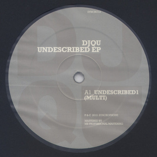 DJ Qu : Undescribed EP (12", EP)