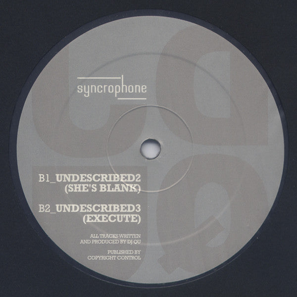 DJ Qu : Undescribed EP (12", EP)