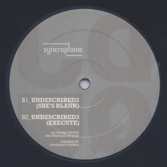 DJ Qu : Undescribed EP (12", EP)