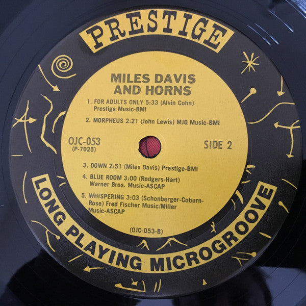 Miles Davis : Miles Davis And Horns (LP, Comp, RE)