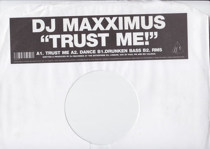 DJ Maxximus : Trust Me (12", Promo, Sta)