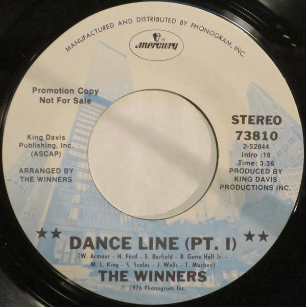 The Winners : Dance Line (7", Promo, Styrene, Ter)