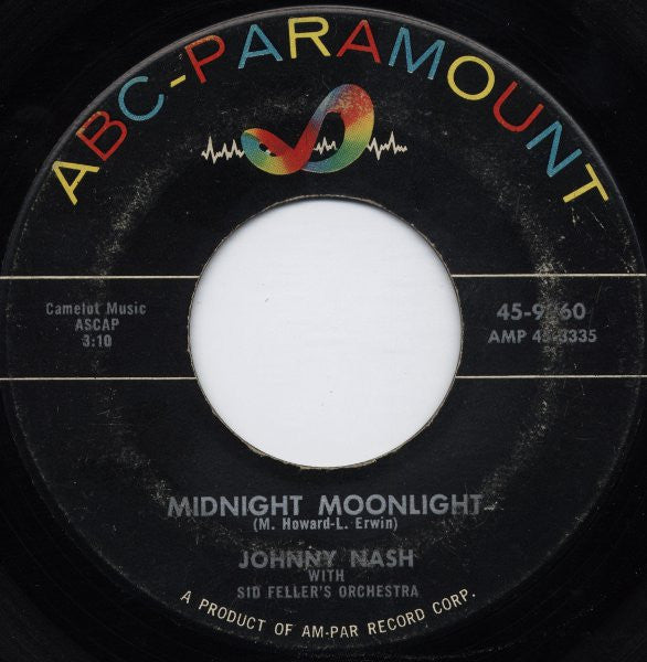 Johnny Nash : Midnight Moonlight / Almost In Your Arms (7")