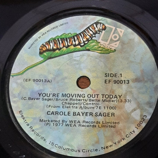 Carole Bayer Sager : You're Moving Out Today (7", Single)