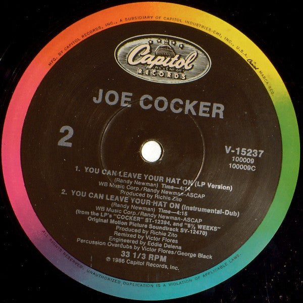Joe Cocker : You Can Leave Your Hat On (12", Maxi)