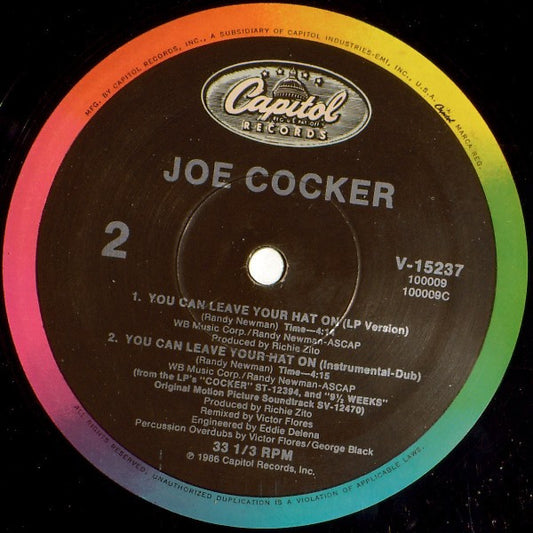 Joe Cocker : You Can Leave Your Hat On (12", Maxi)