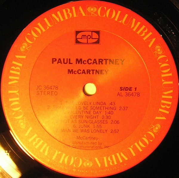 McCartney* : McCartney (LP, Album, RE, Ter)