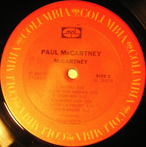 McCartney* : McCartney (LP, Album, RE, Ter)