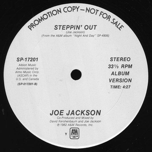 Joe Jackson : Steppin' Out (12", Promo, Y -)