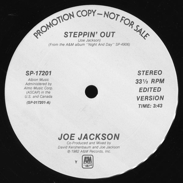 Joe Jackson : Steppin' Out (12", Promo, Y -)