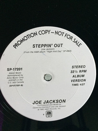 Joe Jackson : Steppin' Out (12", Promo, Y -)