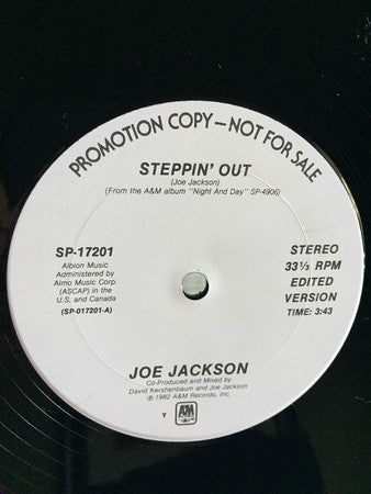 Joe Jackson : Steppin' Out (12", Promo, Y -)