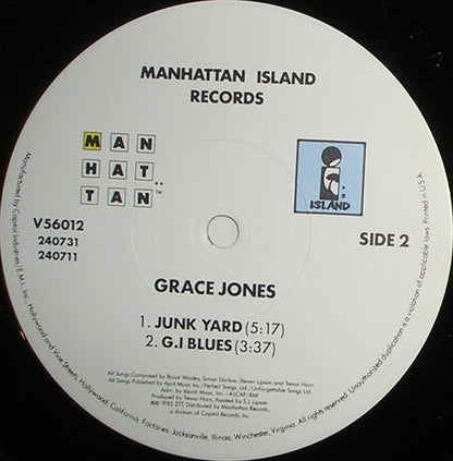 Grace Jones : Slave To The Rhythm (12", Single)