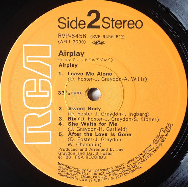 Airplay (4) : Airplay (LP, Album)