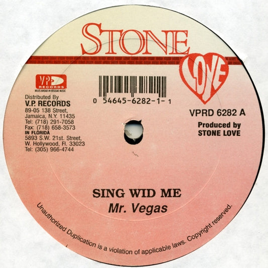 Mr. Vegas / Bobby Crystal : Sing Wid Me / Rate Yu Gal (12")