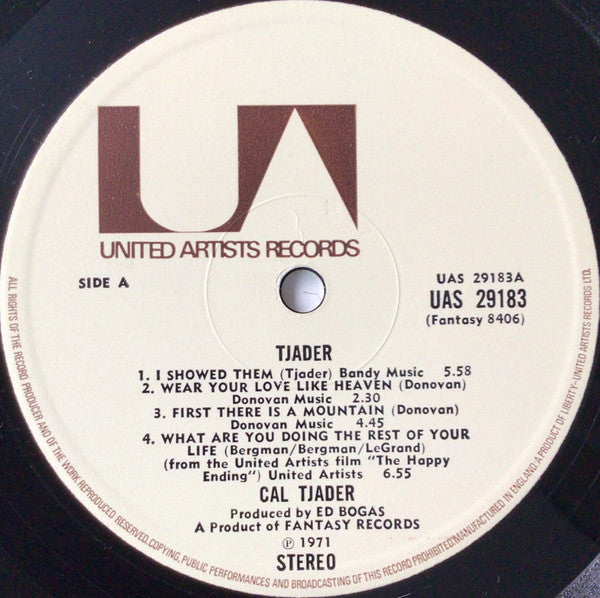 Cal Tjader : Tjader (LP, Album)