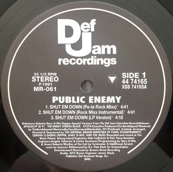 Public Enemy : Shut Em Down (12")