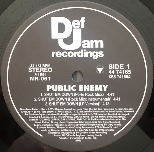 Public Enemy : Shut Em Down (12")