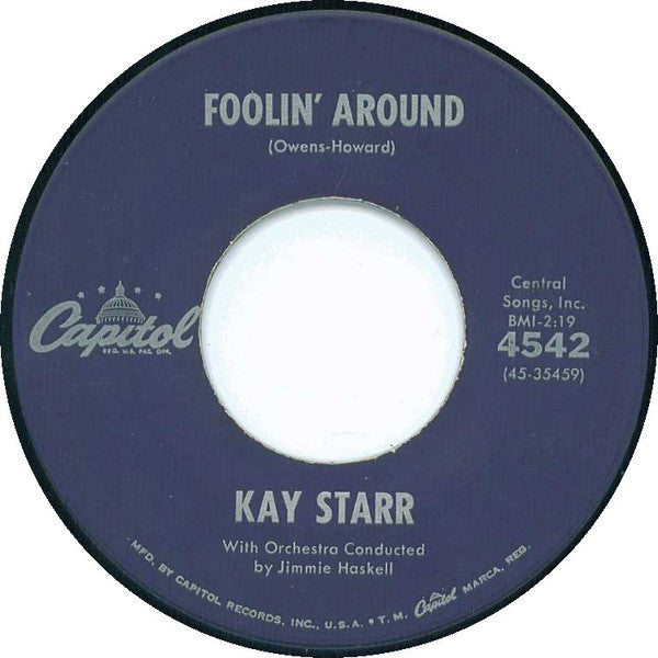 Kay Starr : Foolin' Around (7", Single, Scr)