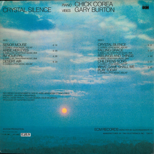 Gary Burton, Chick Corea* : Crystal Silence (LP, Album)