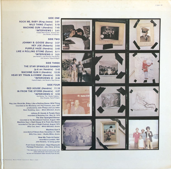 Jimi Hendrix : Sound Track Recordings From The Film "Jimi Hendrix" (2xLP, Album, Gat)
