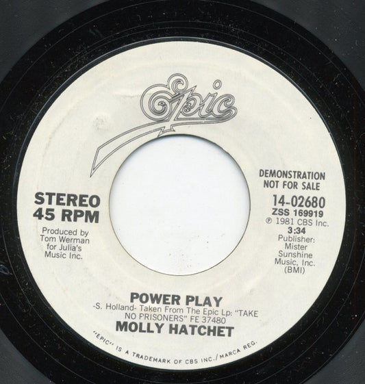 Molly Hatchet : Power Play (7", Single, Promo, Styrene)