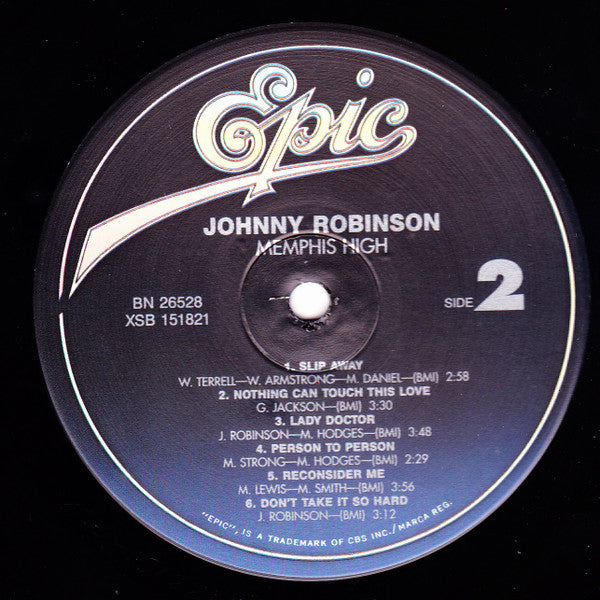 Johnny Robinson : Memphis High (LP, Album, RE)