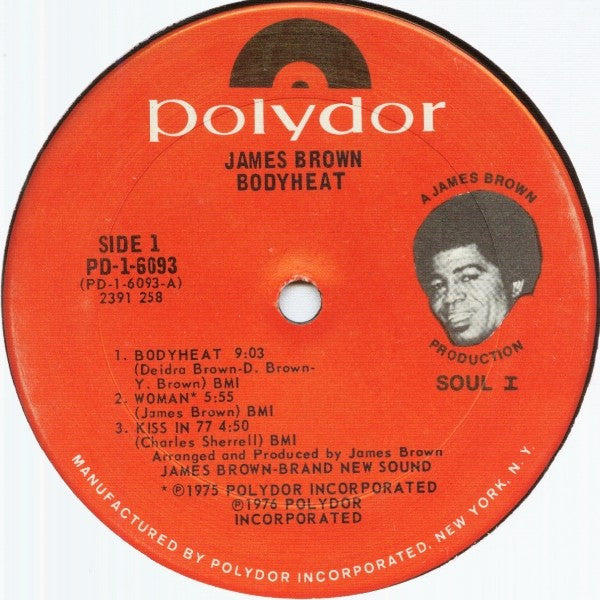 James Brown : Bodyheat (LP, Album, San)