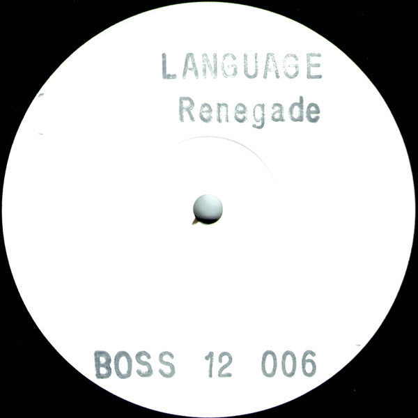 Language (2) : Renegade (12", W/Lbl)