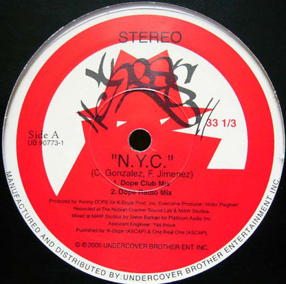 Kenny Dope* Presents Kess : N.Y.C. (12")