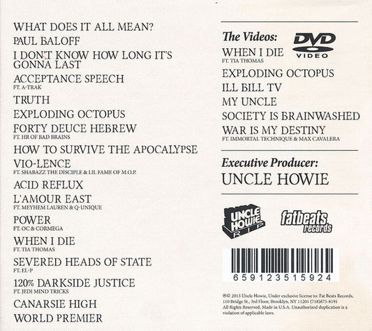 Ill Bill : The Grimy Awards (CD, Album + DVD-V)